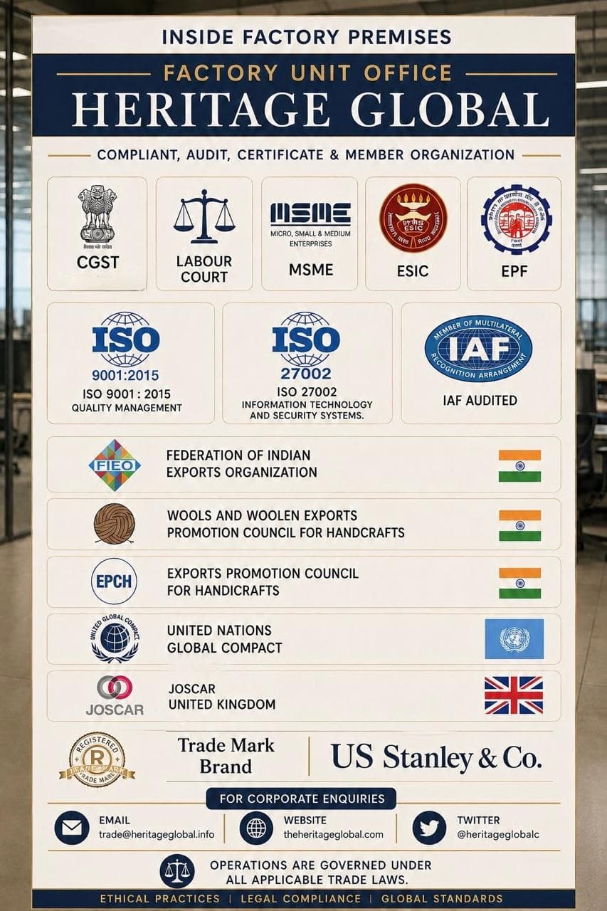 Heritage Global domain certification